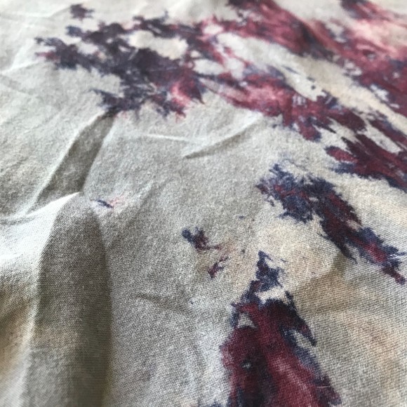 Tie Dyed Embroidered Tunic Long Line 3/4 sleeve boho hippie festival 2XL - Picture 6 of 9